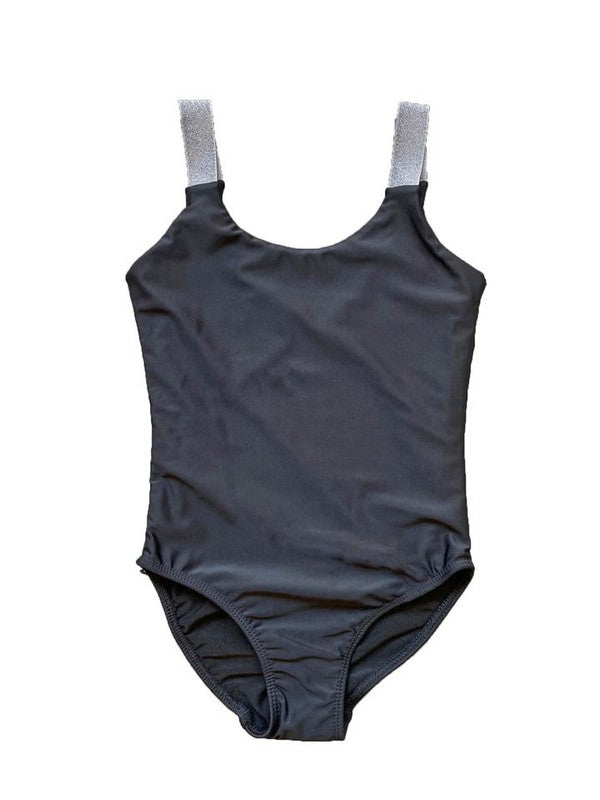 KIDS SHOULDER STRAP ONE PIECE SWIMSUIT