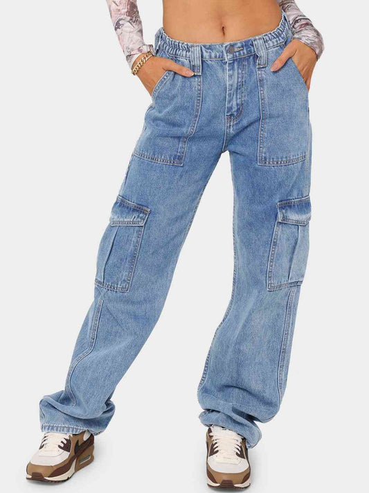 Straight Jeans with Pockets