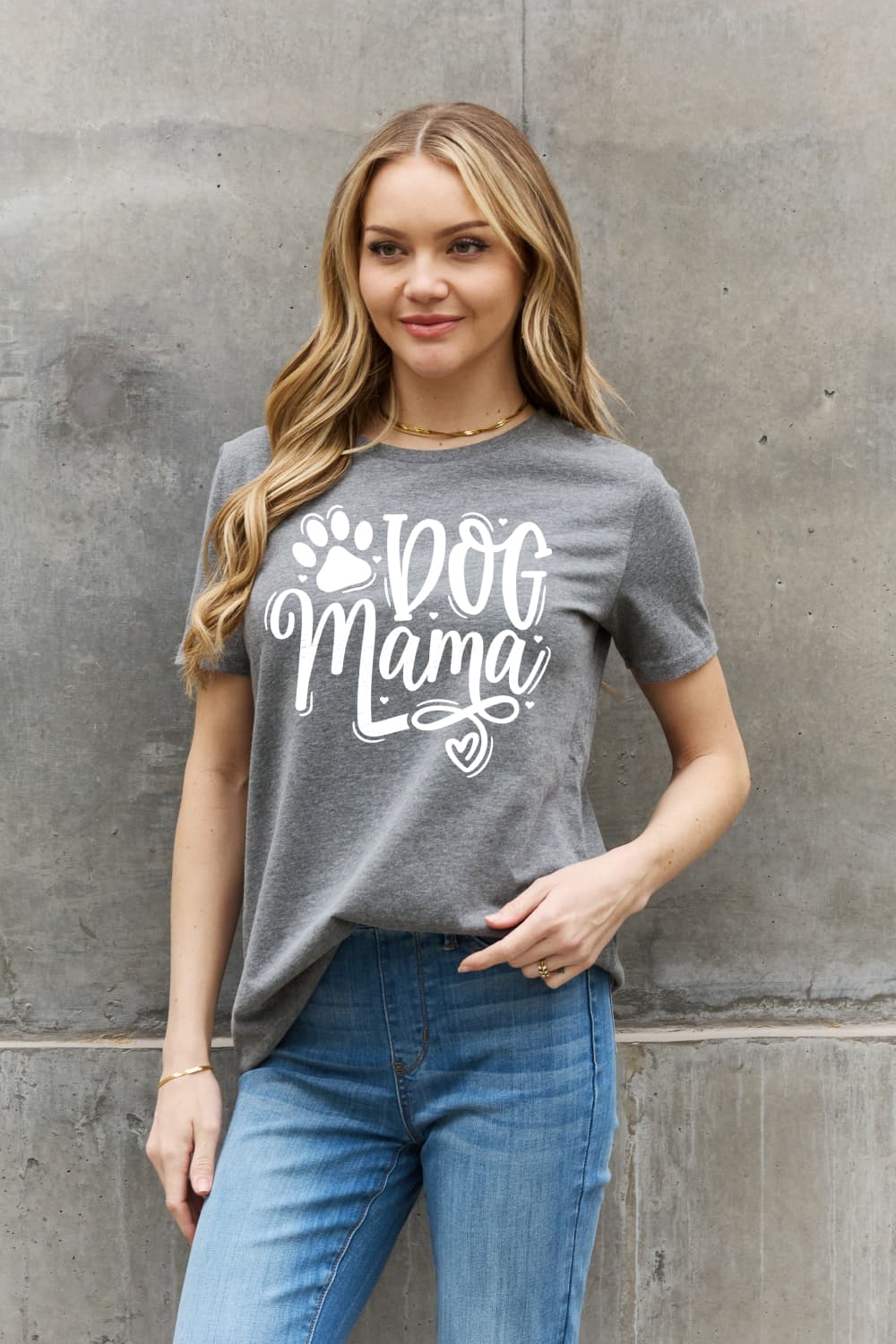 Simply Love Full Size DOG MAMA Graphic Cotton T-Shirt